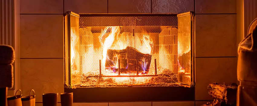 Mendota Hearth Landscape Fireplace Installation in Bossier City, Louisiana